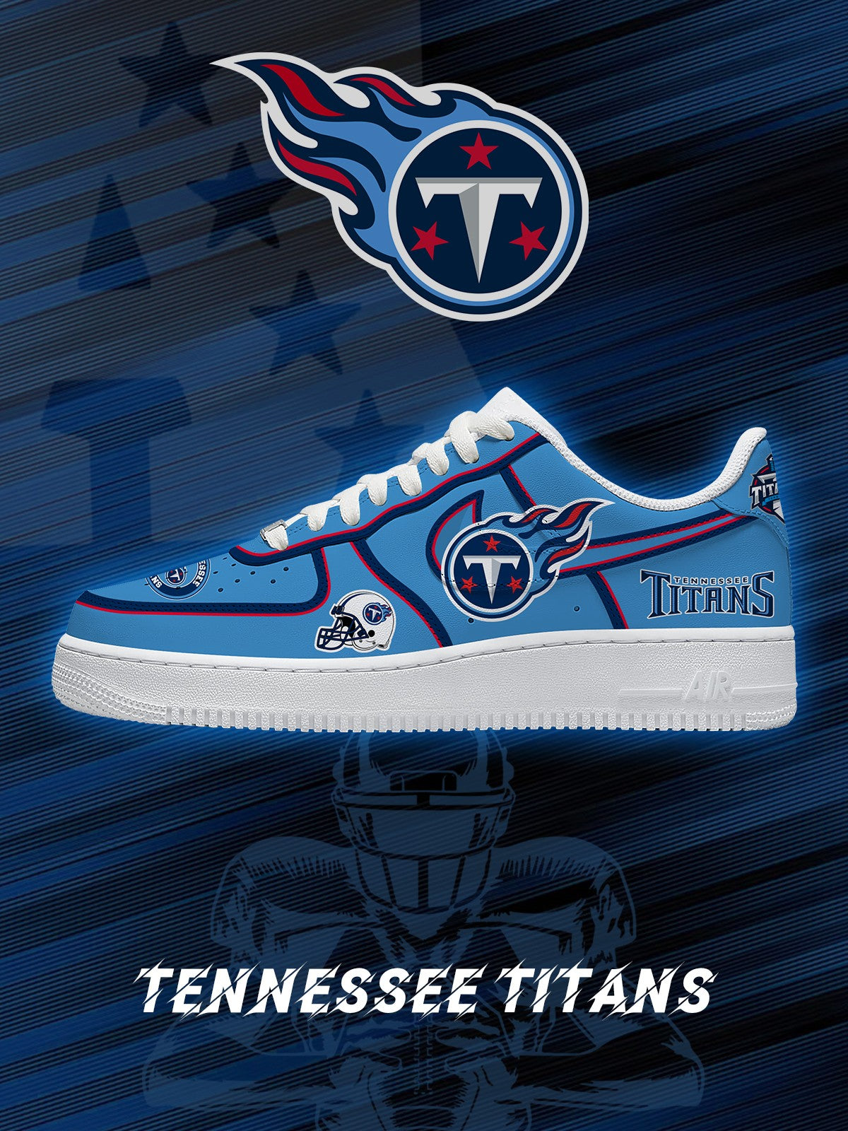 Tennessee Football V.2 Custom Air-Style Sneakers