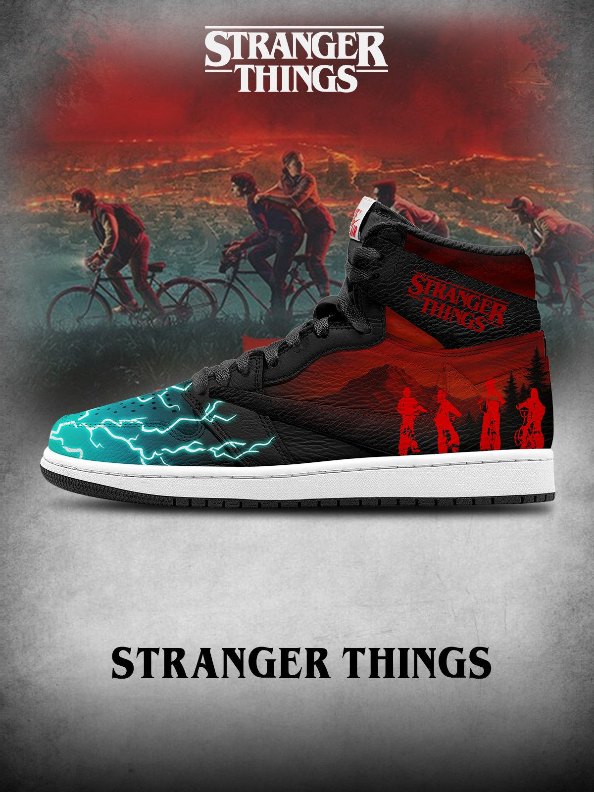 The Upside Down V.1 Custom TS High Sneakers