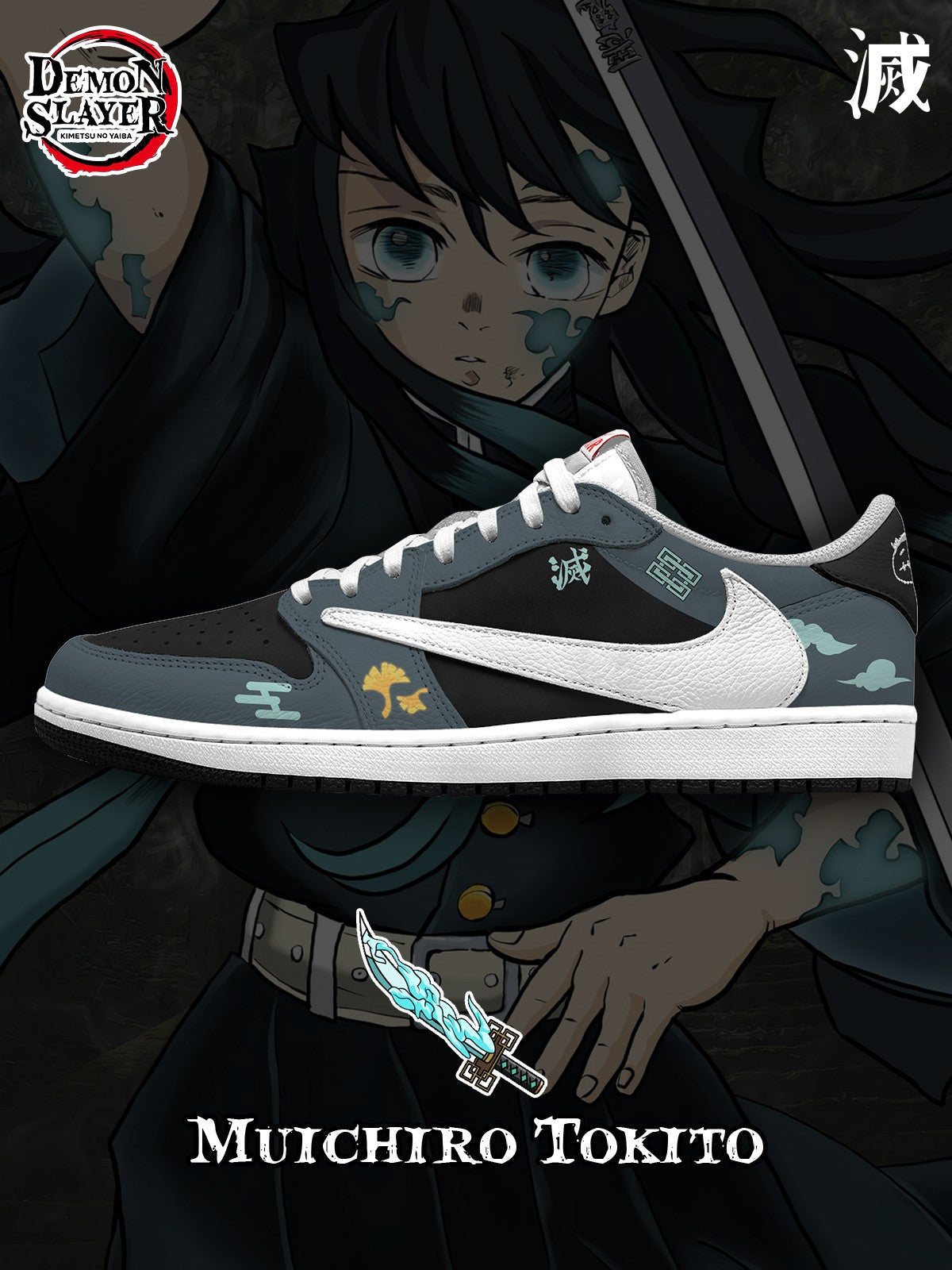 Muichiro Tokito V.1 Custom TS Low Sneakers