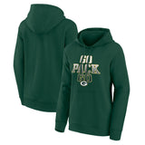 Green Bay Packers Hometown Heavy Hitter Graphic Hoodie - Womens