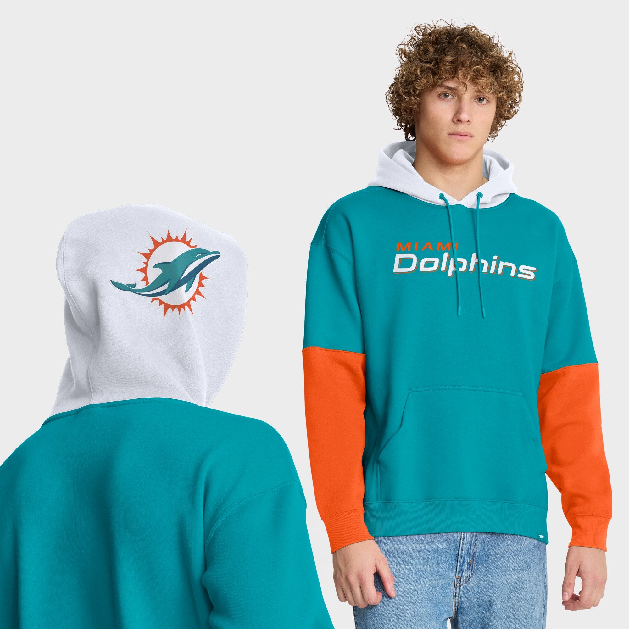 Miami Dolphins Fanatics RedZone Helmet Hoodie - Mens
