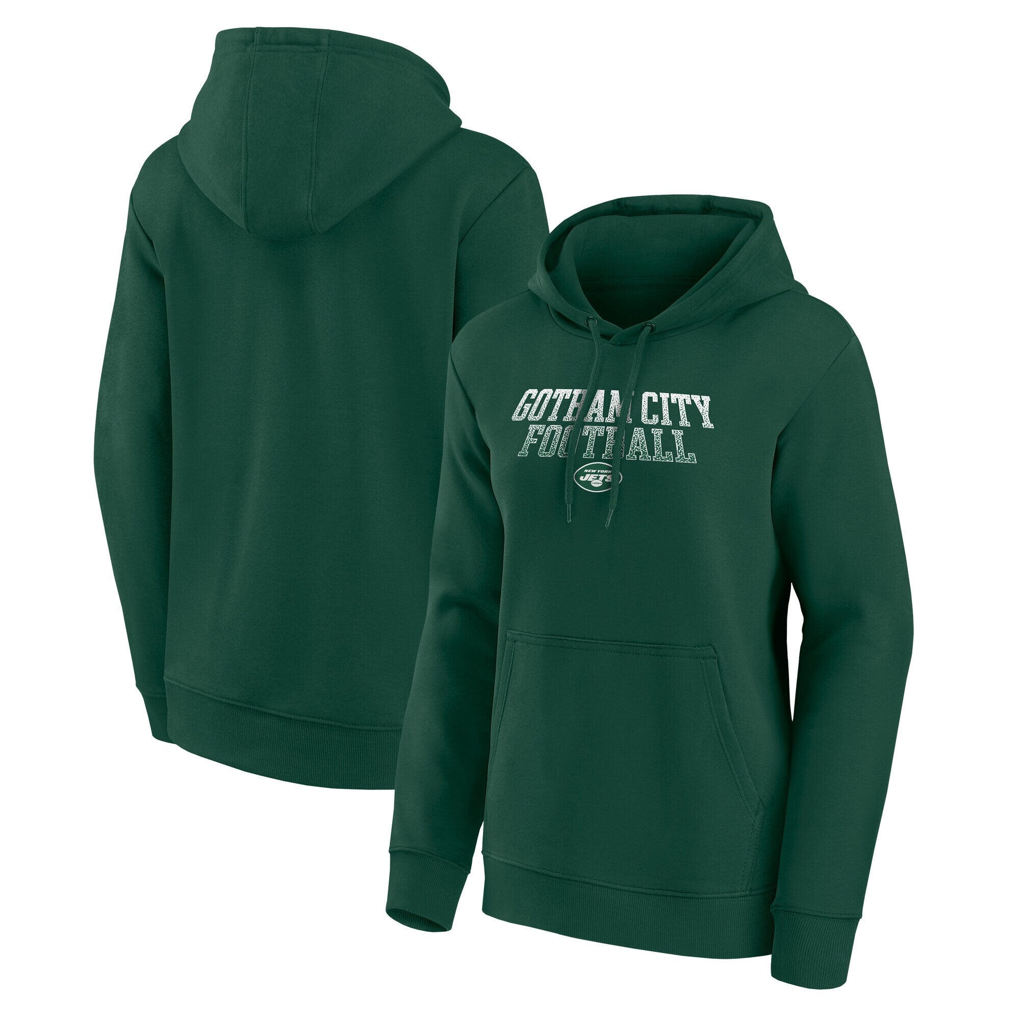 New York Jets Hometown Heavy Hitter Graphic Hoodie - Womens