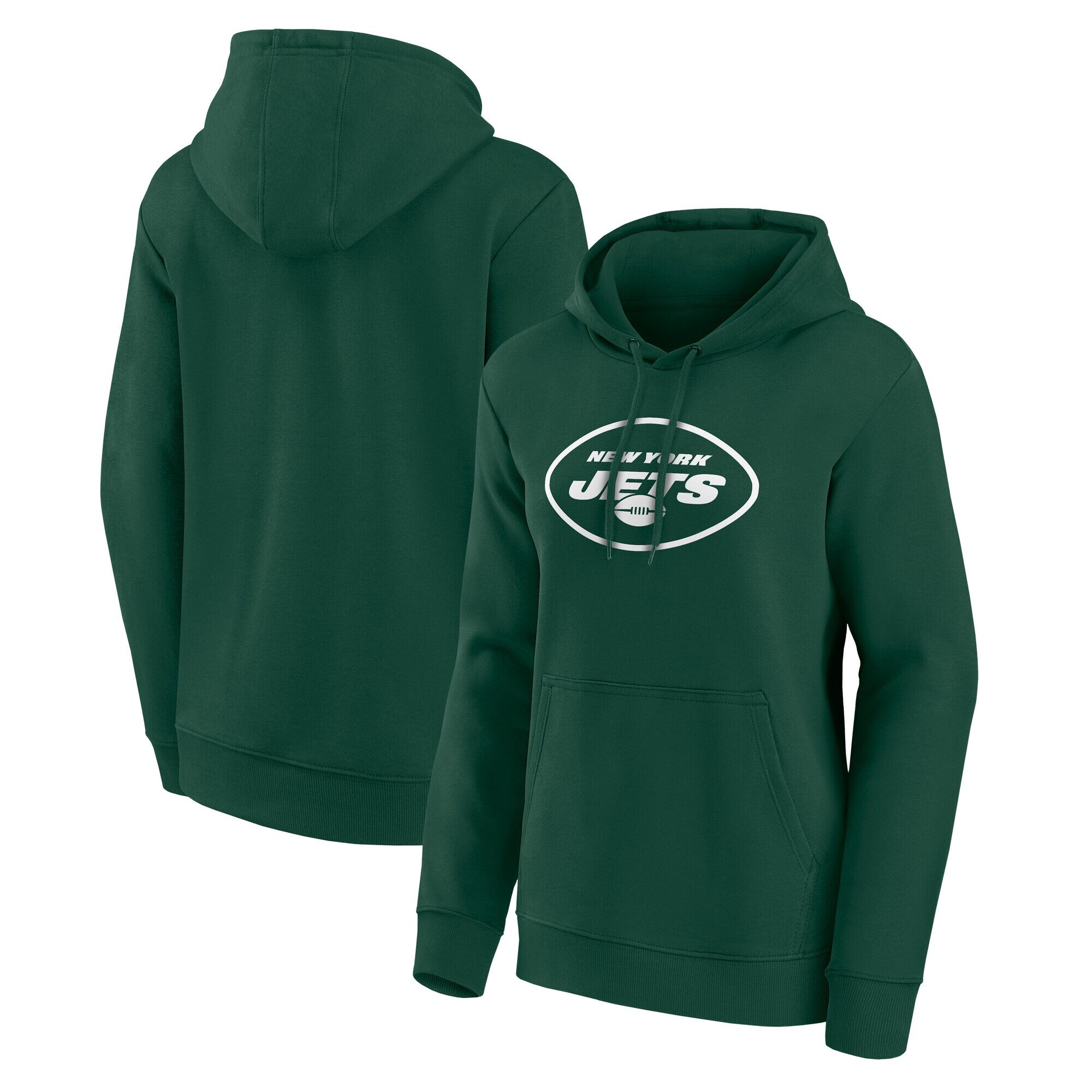 New York Jets Primary Logo Graphic Hoodie - Womens