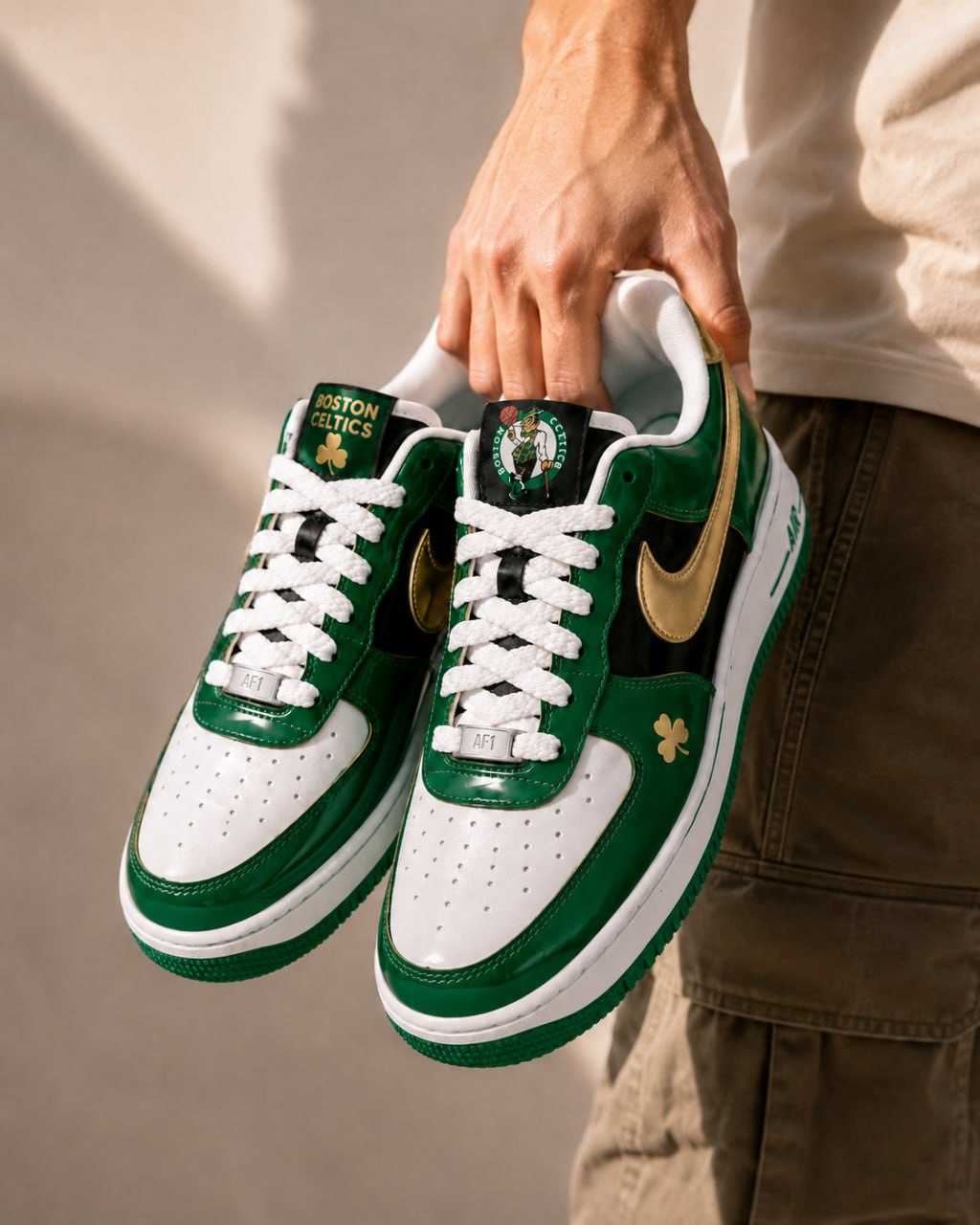 Boston Celtics  Custom Air-Style Sneakers
